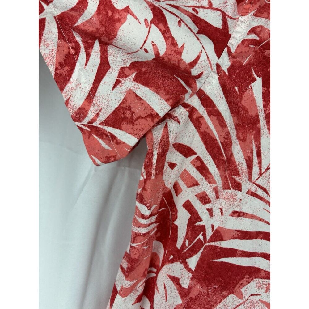 American Eagle Hawaiian Red Button Up Shirt Men's Short Sleeve Extra Large - Picture 6 of 8